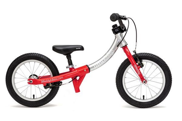 stock image of a red littlebig balance bike