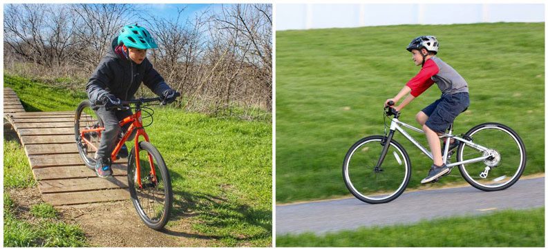 side by side images of Pello Reyes and Prevelo Alpha Four 24 inch bike