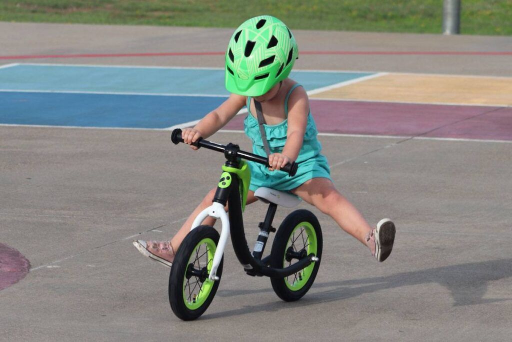 Toddler riding budget friendly RoyalBaby balance bike