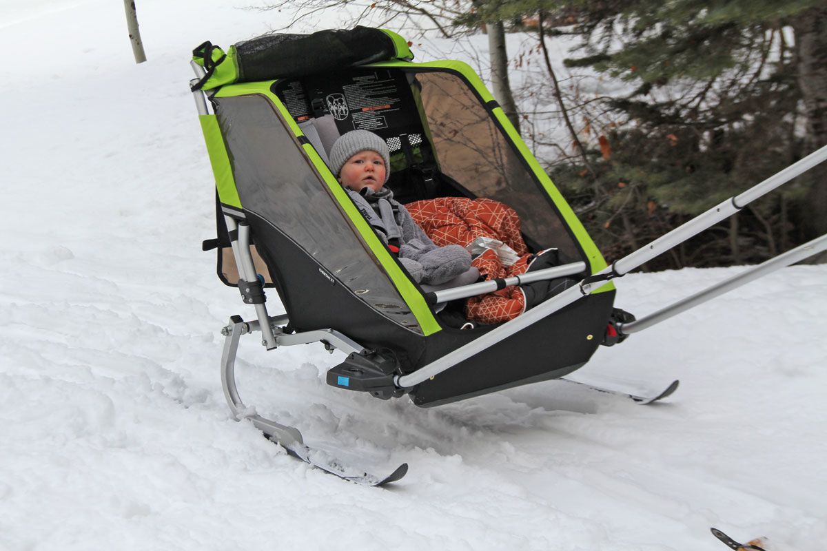 thule chariot ski attachment