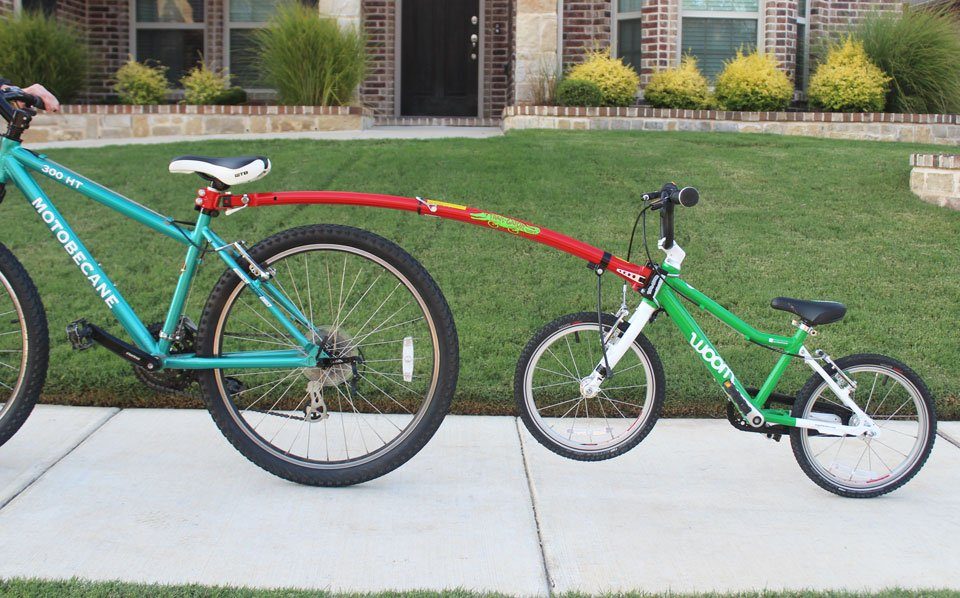 Trail Gator Towbuddy Bicycle Tow Bar Tail Pull Childs Bike Along with Adults like Trailgator 