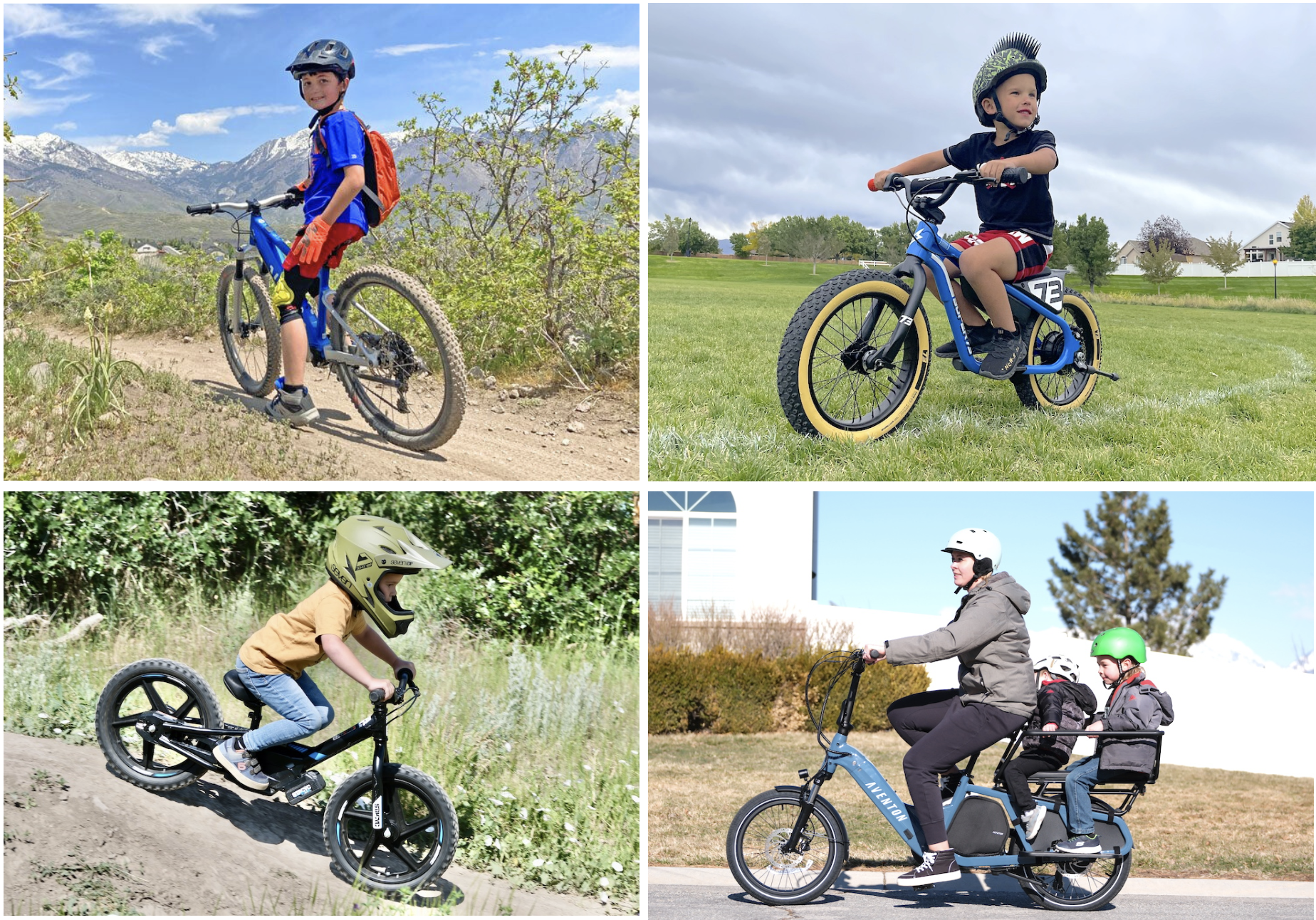 Best kids electric bike collage