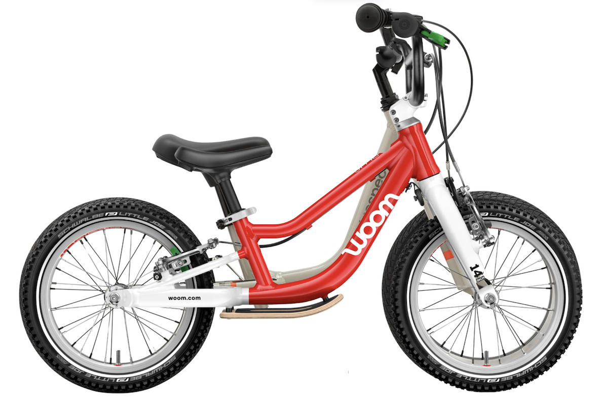woom go 1 plus overlaid with the retrospec cub plus XL balance bikes