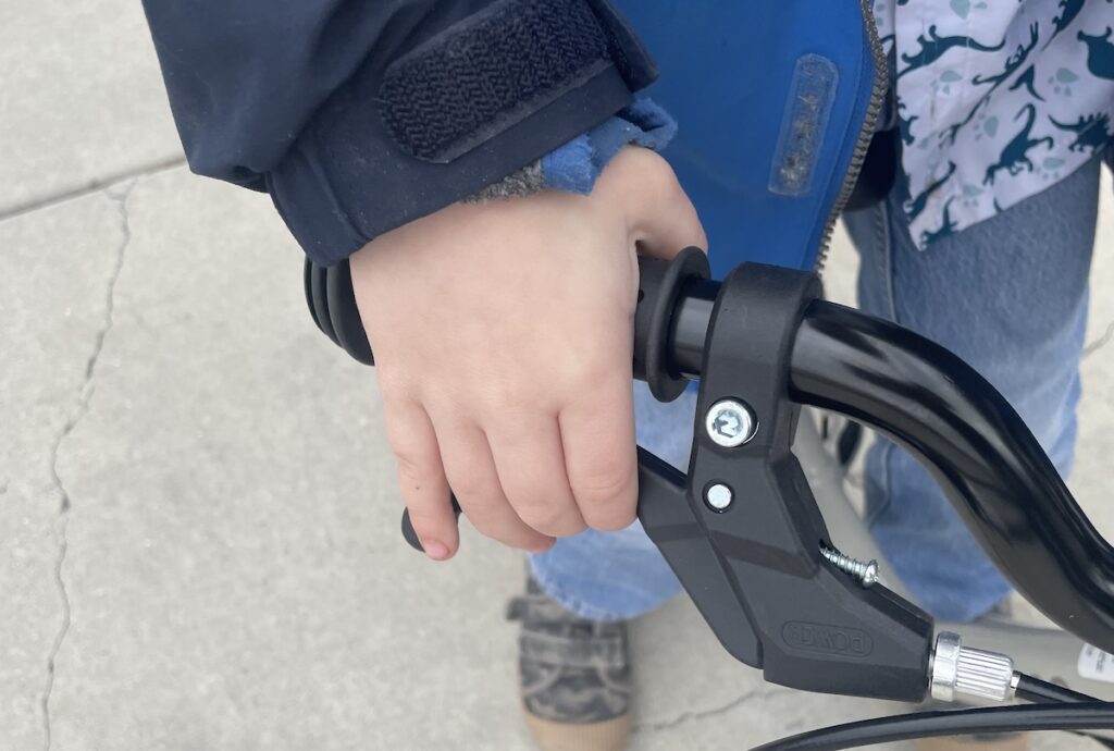 hand brake on the cub plus XL
