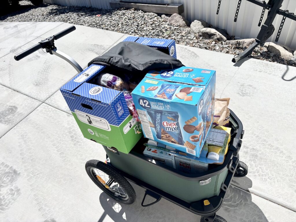 burley hopper loaded up after a costco run