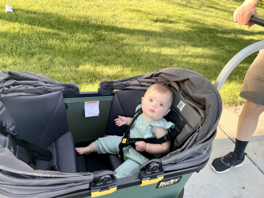 burley hopper buckle with a 9 year old