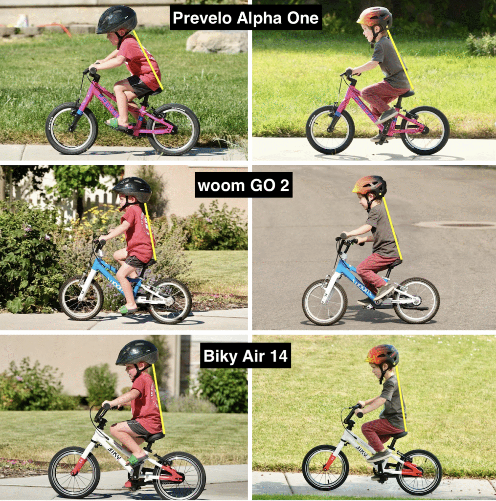 14 inch bike geometry comparison