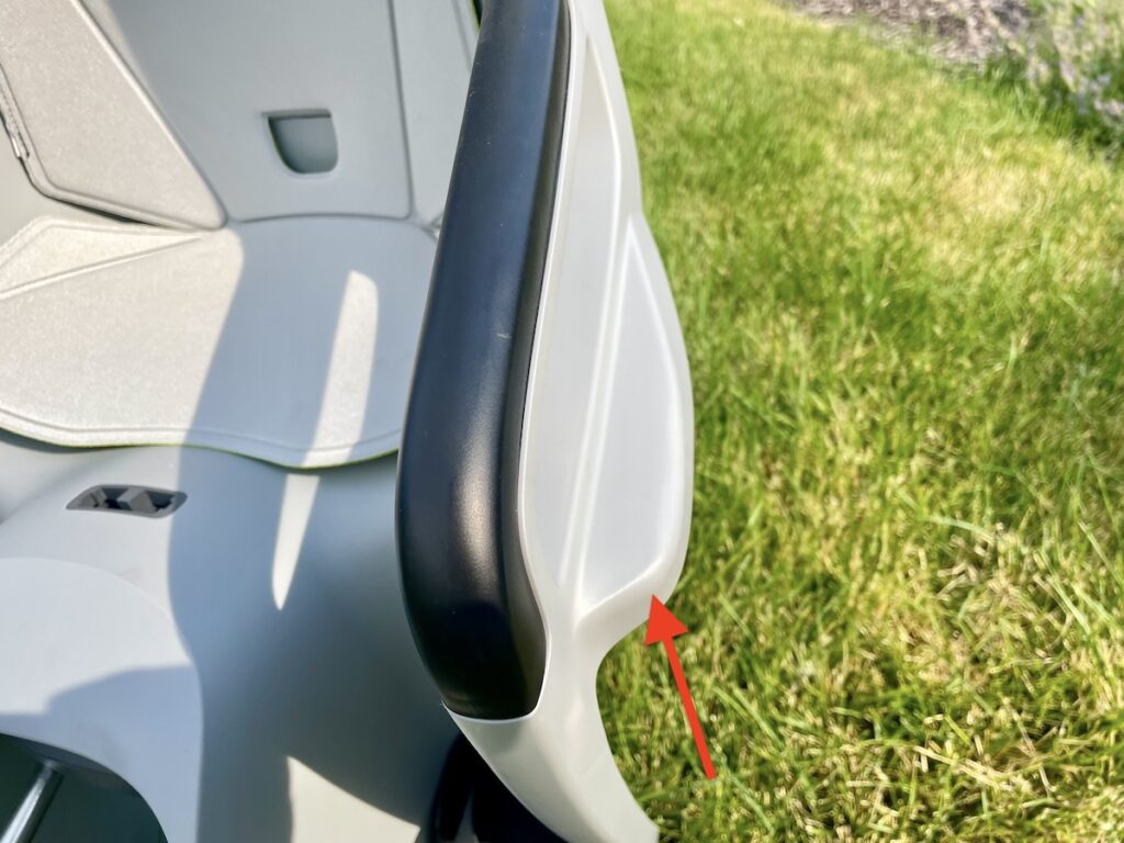 ridealong protective arm rest wing