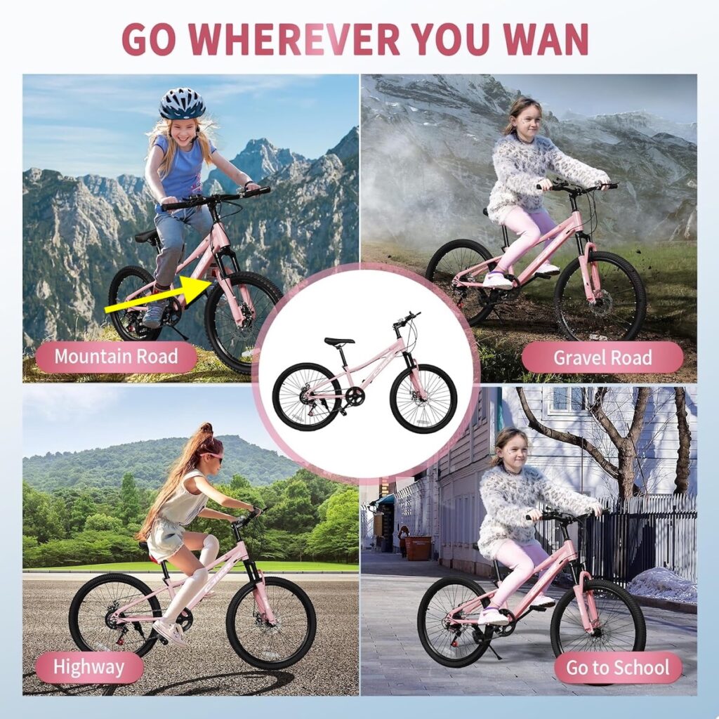 collage of photoshop images of kids on bikes