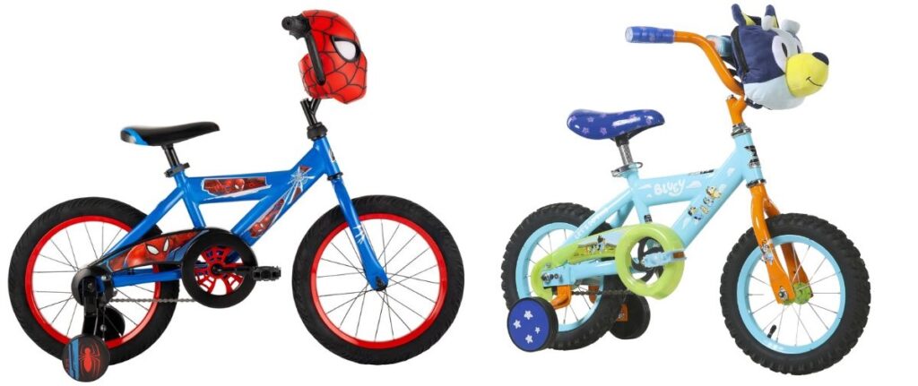cheap kids bikes with characters on them