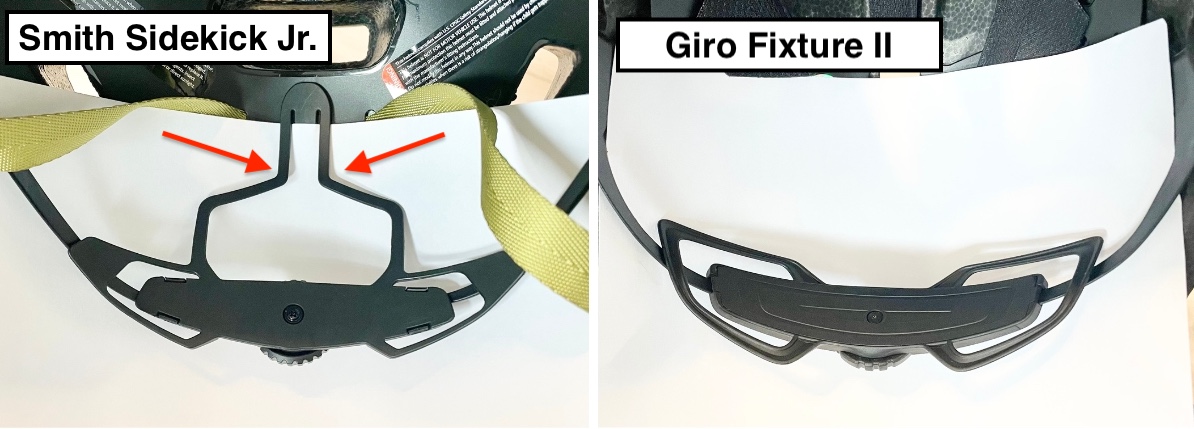 Smith sidekick jr. versus giro fixture head cup